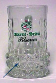 Barre Bräu - Glaskrug mit diamantförmigen Grübchen