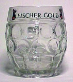 Fischer Gold - Beer mug with round dimples