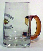 Dortmunder Kronen Bier - Glaskrug mit braunem Henkel